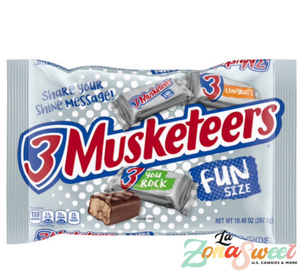 chocolate 3 musketeers fun size