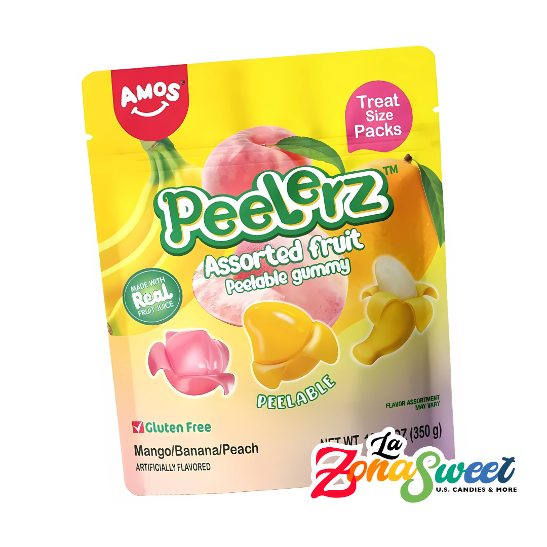 Gomitas Peelerz mix Mango Banana Durazno (350grs) | AMOS