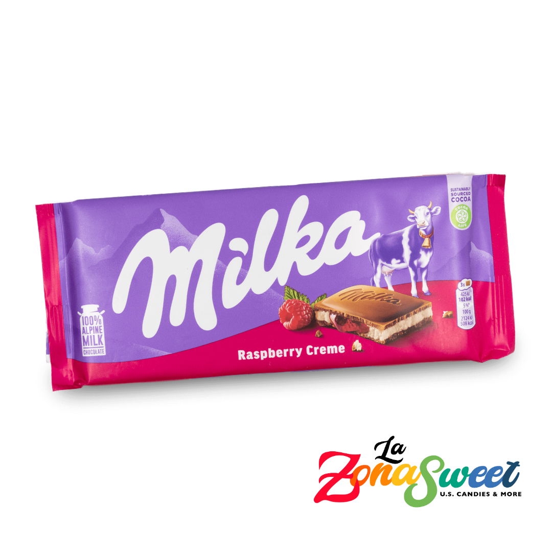 Milka Raspberry Creme (100g) | MONDELEZ