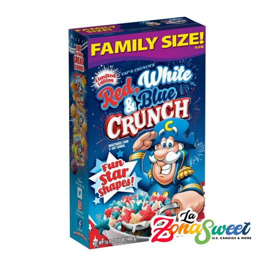 Cereal Red White & Blue Crunch Family Size (480g) | CAP'N CRUNCH