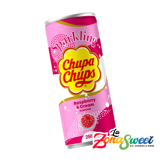 Refresco Chupa Chups Raspberry & Cream (250ml) | CHUPA CHUPS