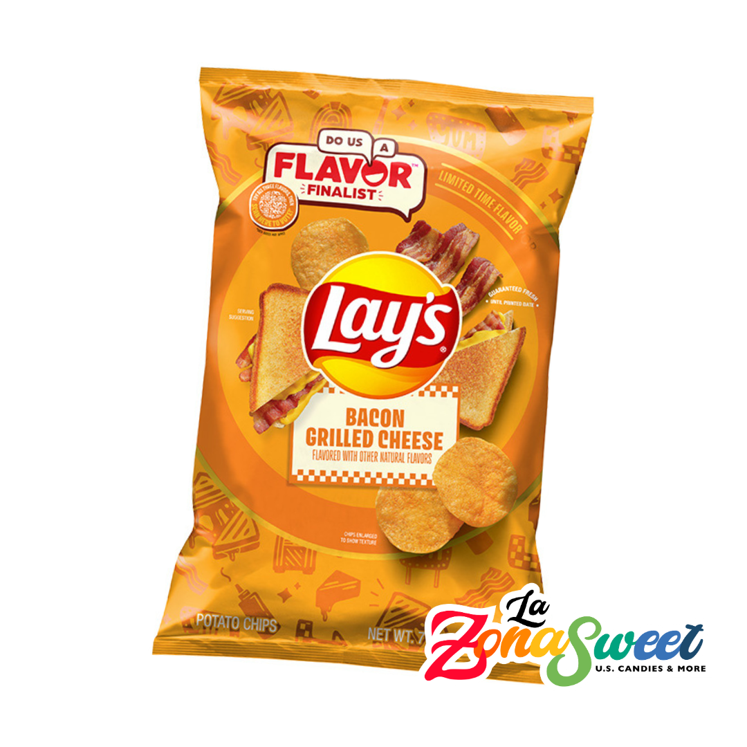 Papas Lay's Bacon Grilled CHEESE (219.7g) | FRITO LAY