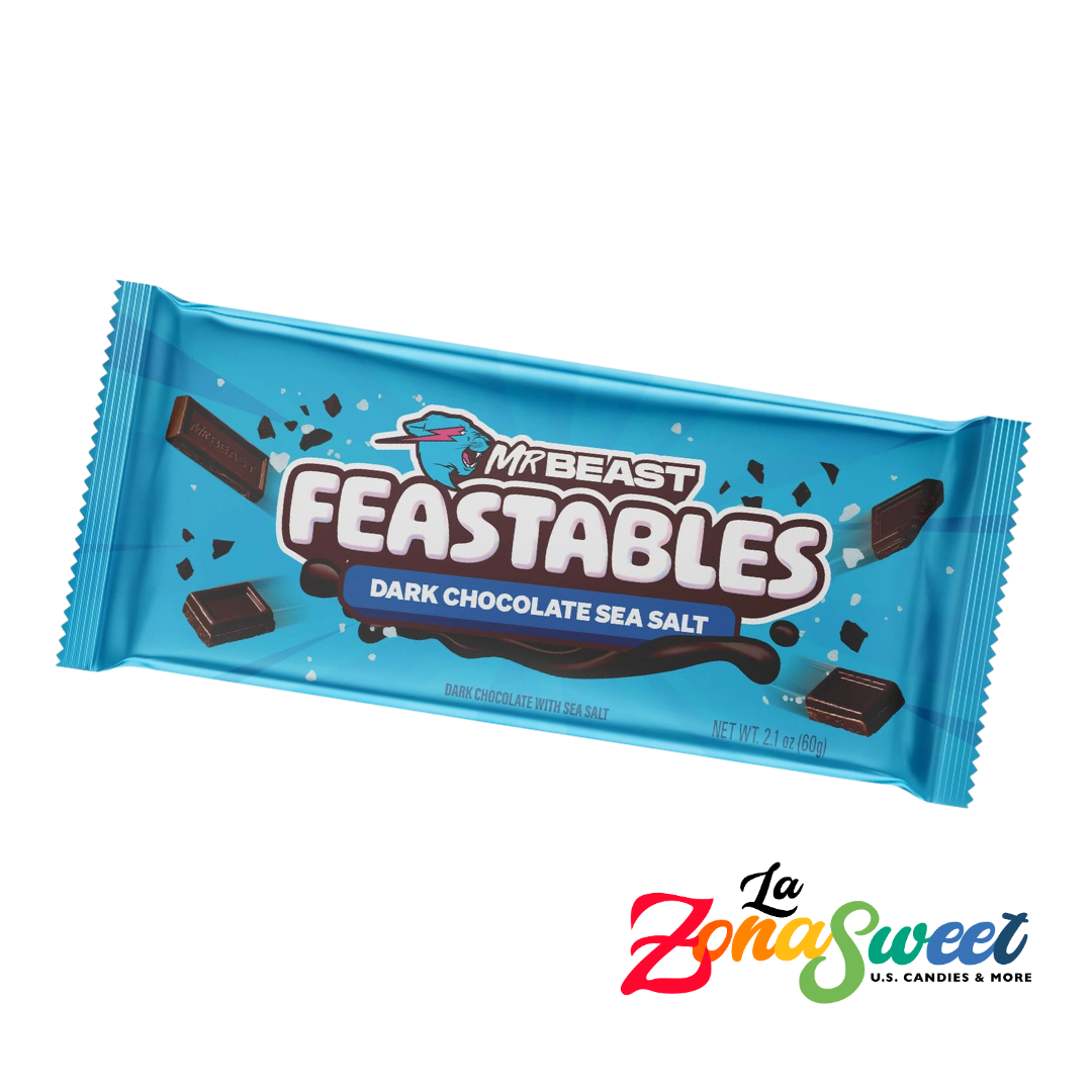 Chocolate Feastables Bar Dark Sea Salt (60g) | FEASTABLES