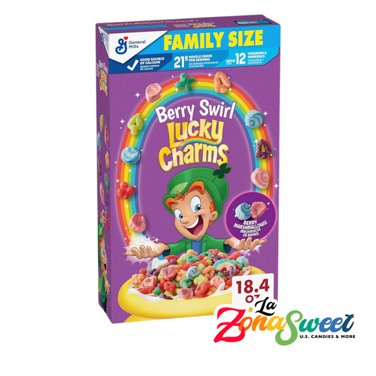 Cereal Lucky Charms Berry Swirl Family Size (521g) | GENERAL MILLS