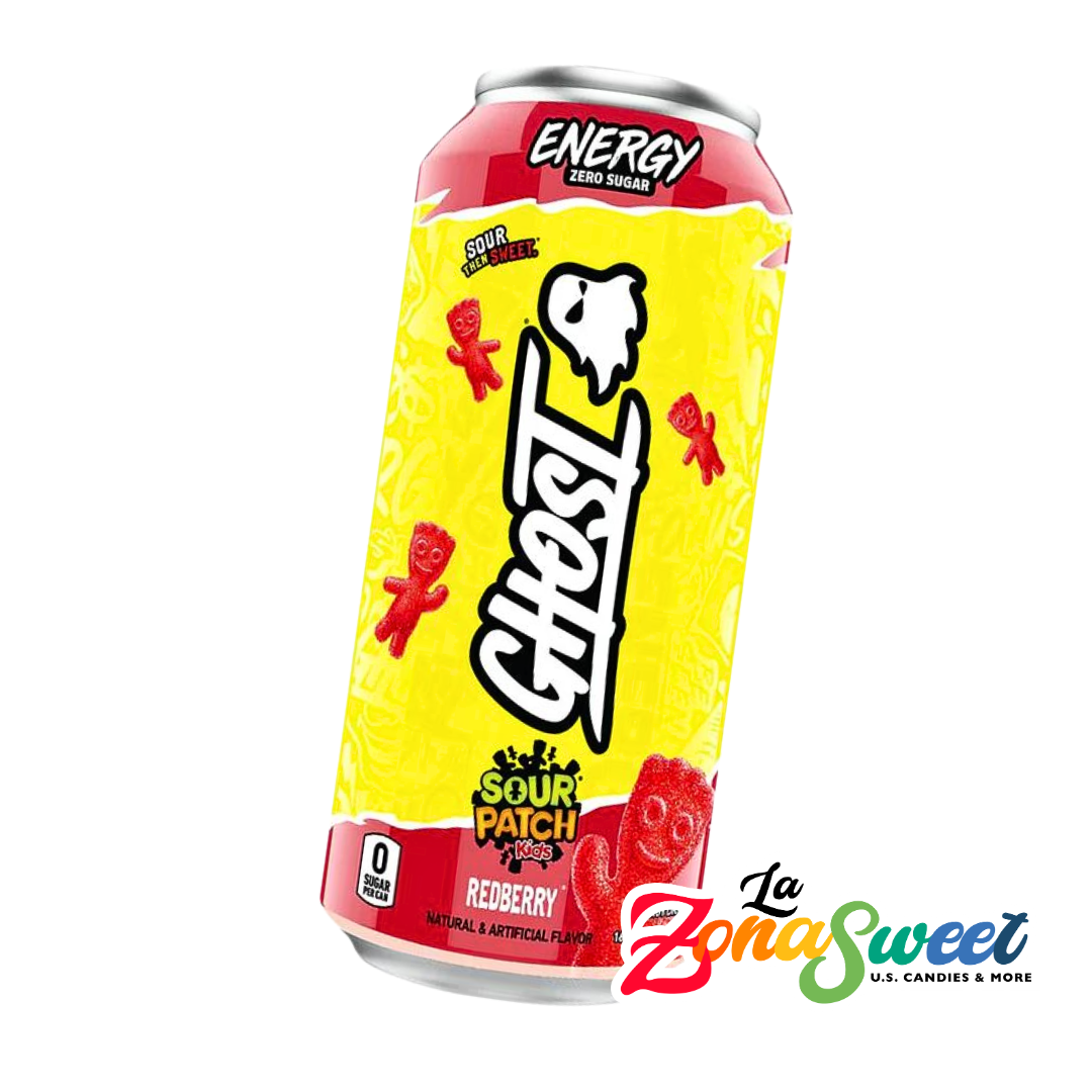 Bebida Energética Ghost Sour Patch RedBerry (473ml) | GHOST