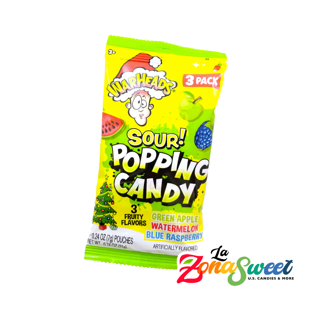 Popping Candy Sour Warheads Edición Navideña (21g) | HILCO