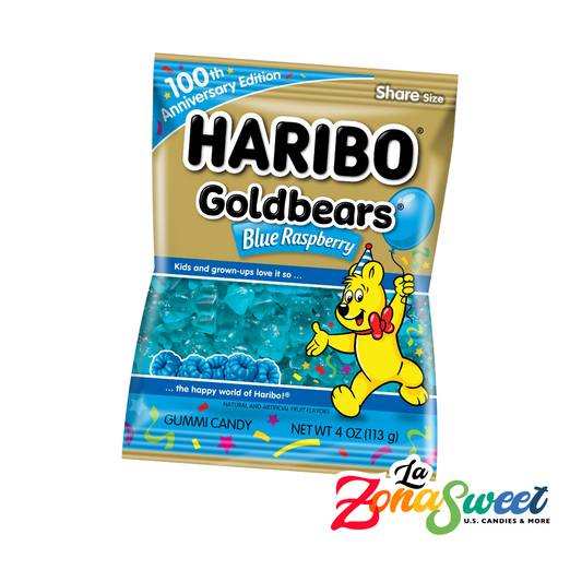 Gomitas Goldbears Sabor Frambuesa Azul (113gr) | HARIBO