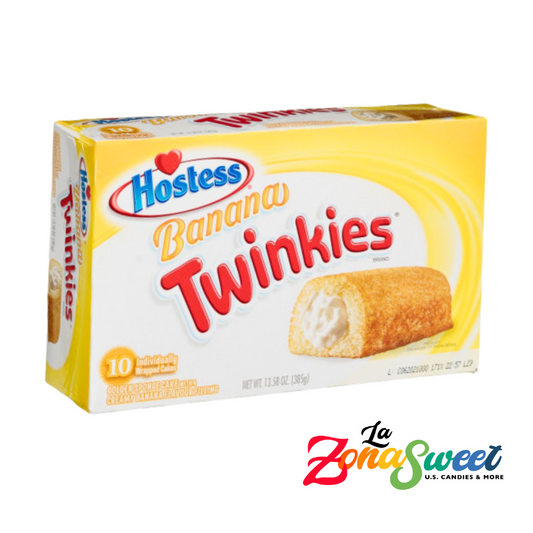 Twinkies Banana (Caja con 10 pz) (385grs) | HOSTESS