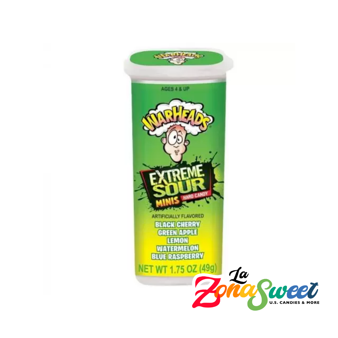 Minis Hard Candy Warheads Extreme Sour (49g) | IMPACT