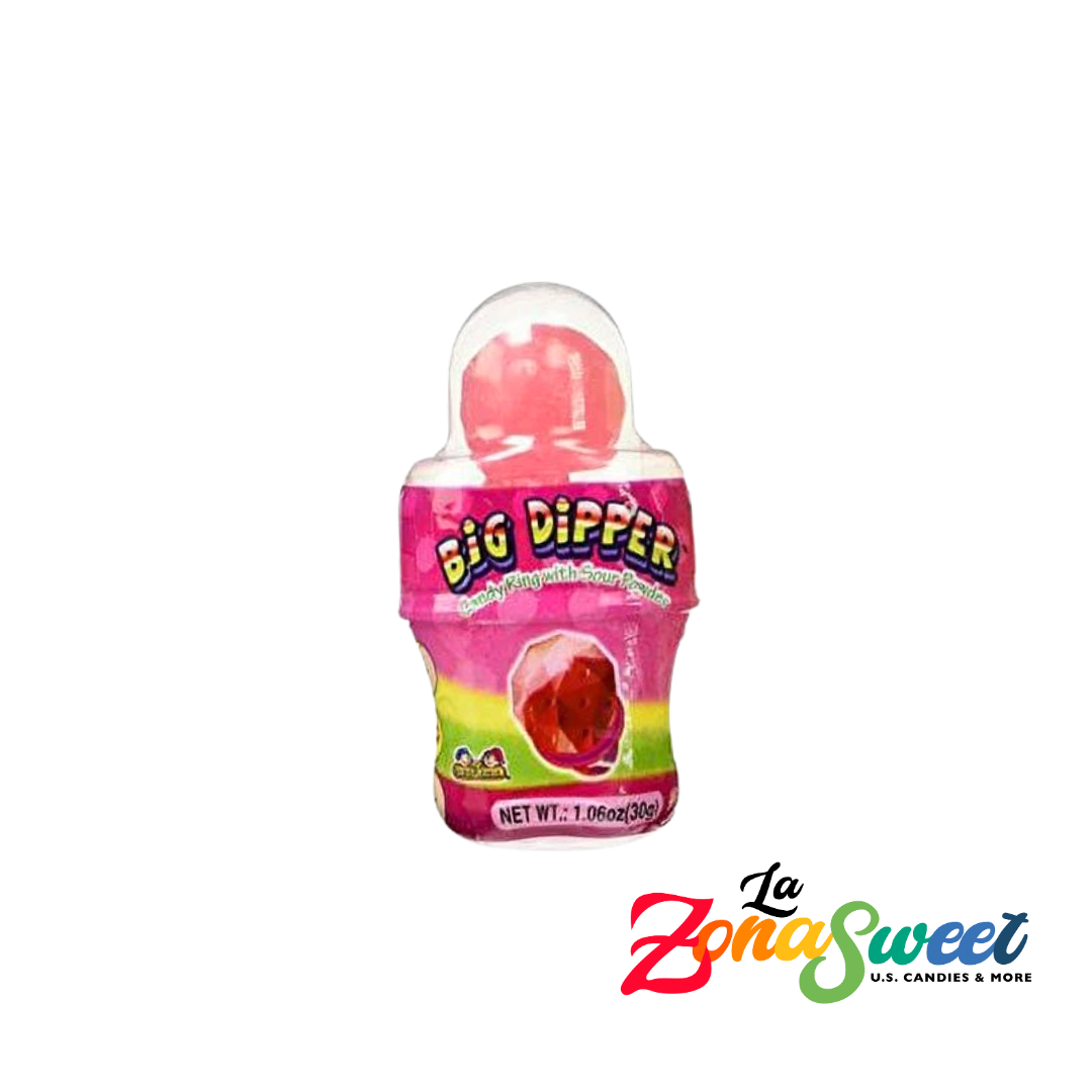 Caramelo Big Dipper Ring Strawberry (30gr) | KIDSMANIA