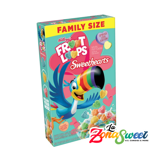 Cereal Froot Loops Sweethearts Family Size (411g) | KELLOG'S