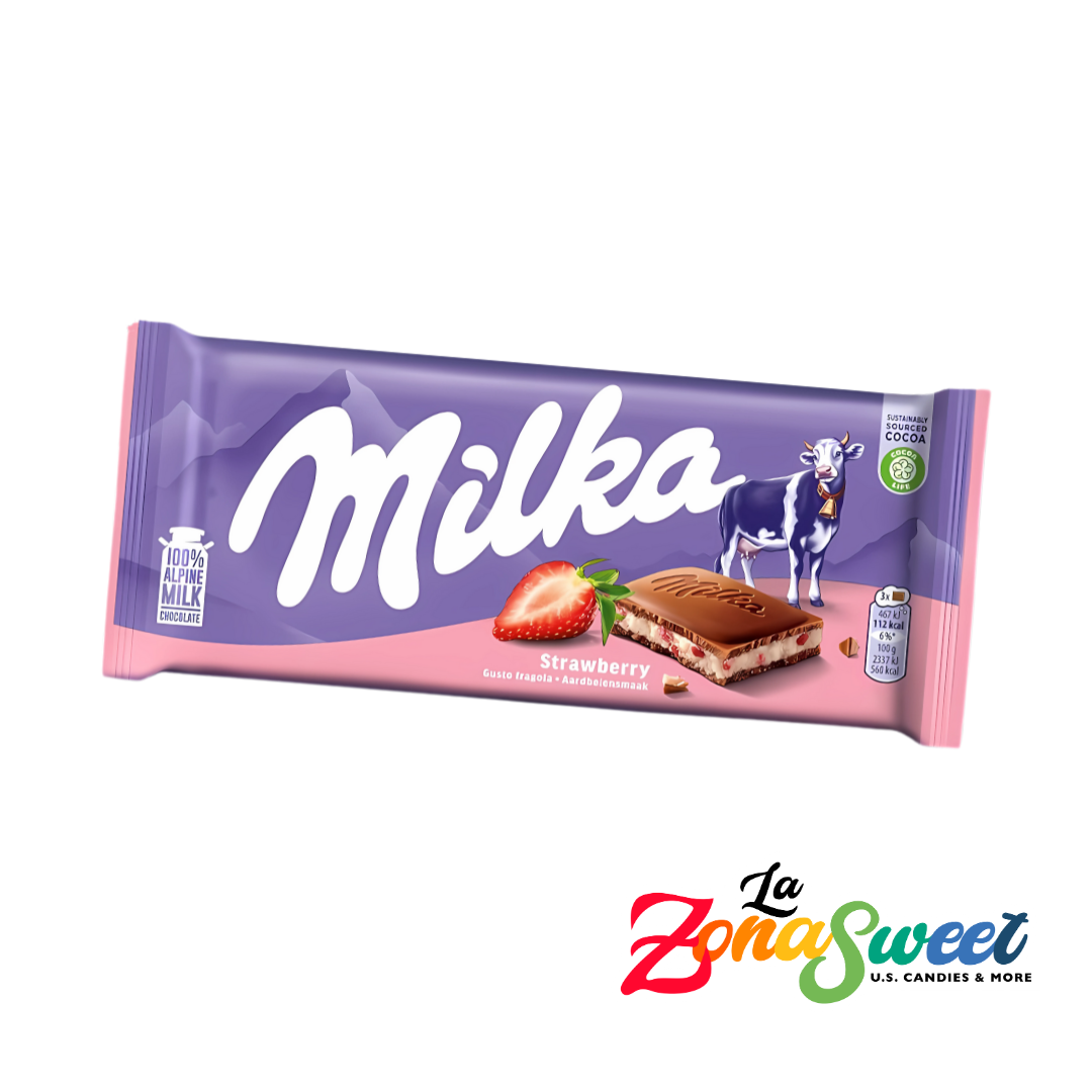 Chocolate Milka Sabor Fresa (100gr) | MONDELEZ