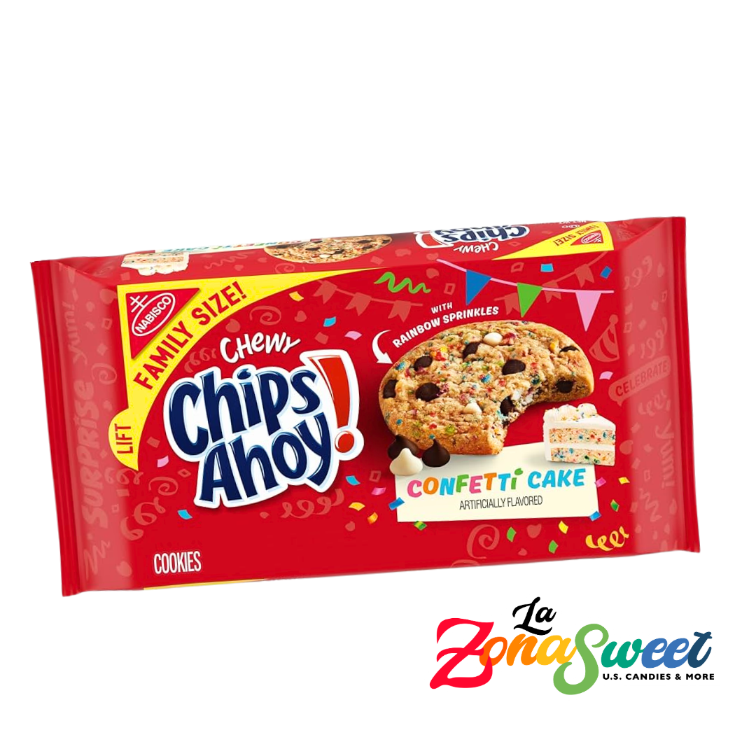 Galletas Chips Ahoy Pastel de Confetti (407g) | NABISCO