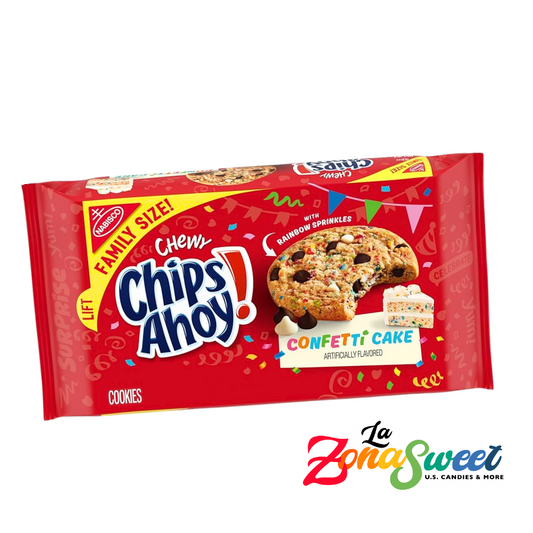 Chips Ahoy Pastel de Confetti Family Size (407g) | NABISCO