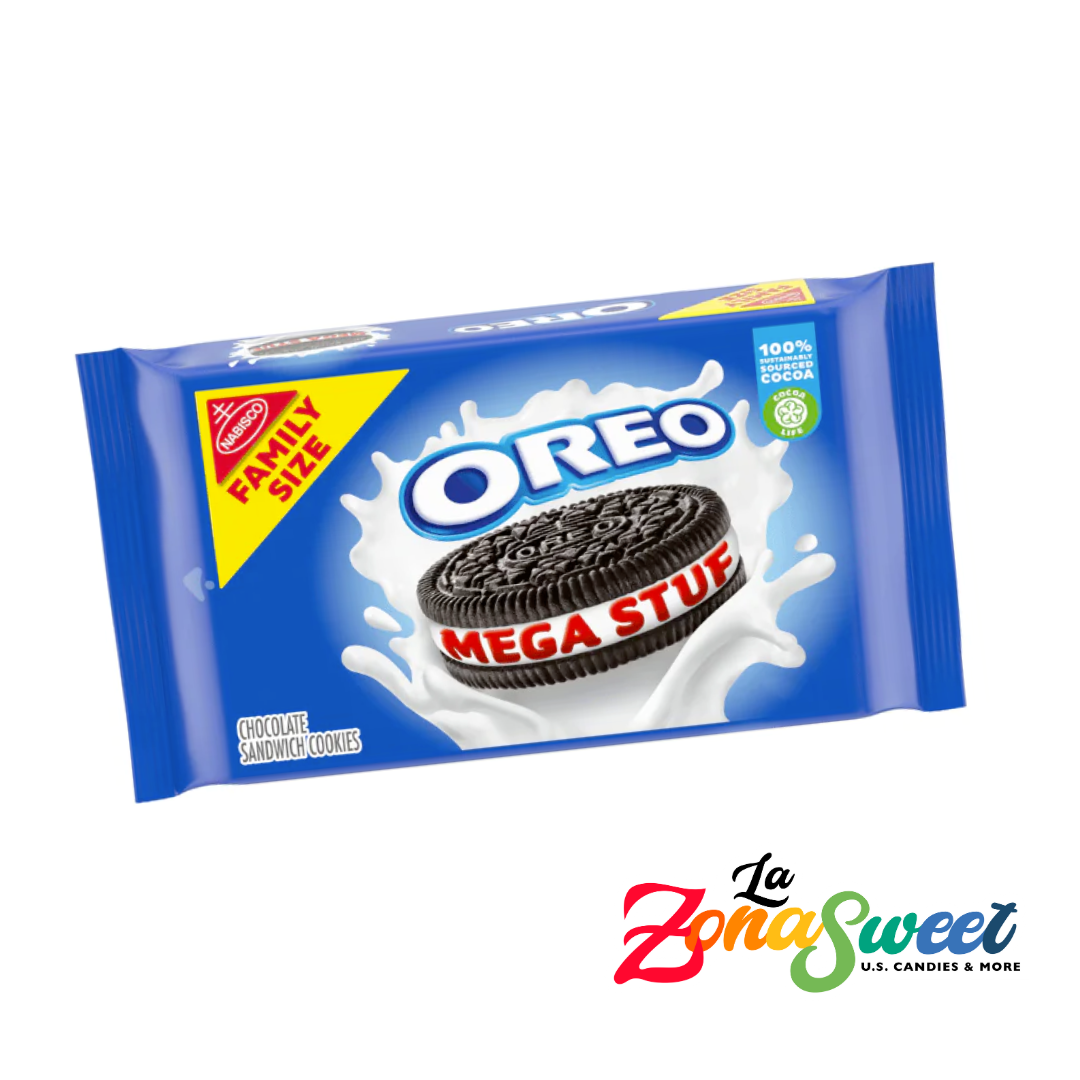 Galletas Oreo Mega Stuf Family Size (499g) | NABISCO