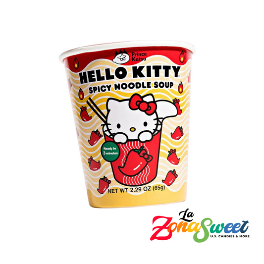 Spicy Noodle Soup Hello Kitty (65g) | PRINCE KATSU
