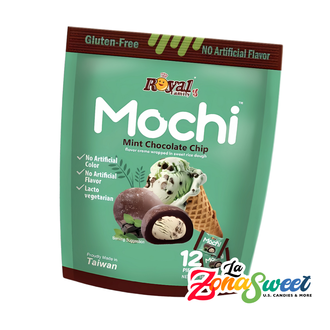 Mochi Sabor Mint Chocolate Chip (12 pz) (180g) | ROYAL FAMILY