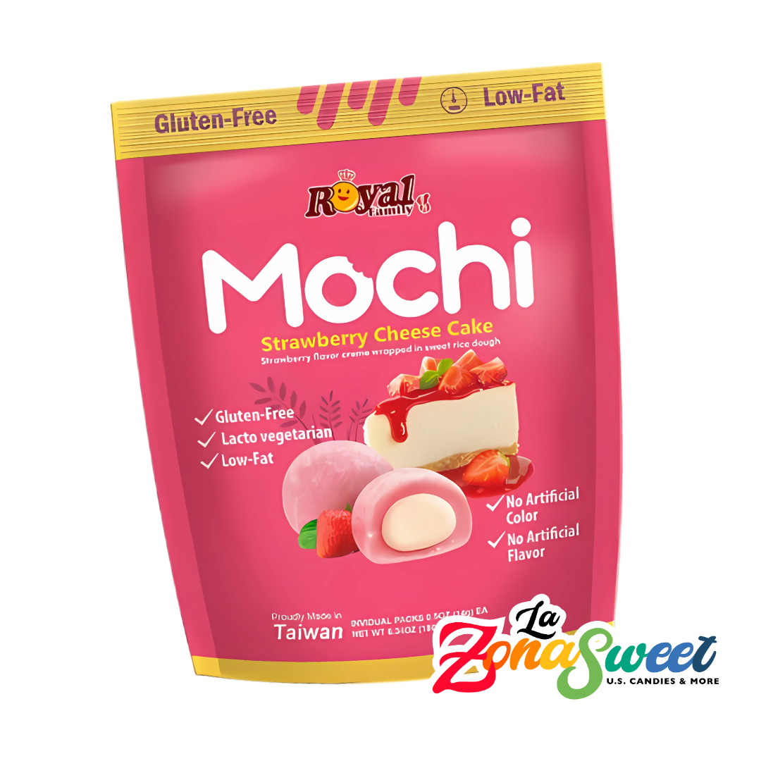 Mochi Sabor Strawberry Cheese Cake (12 pz) (180g) | ROYAL FAMILY