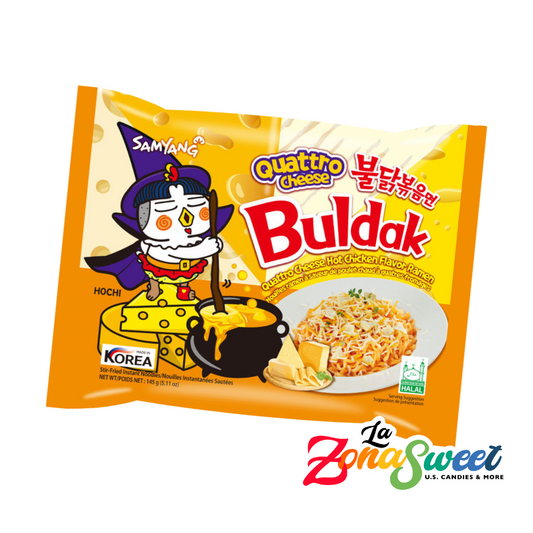 Sopa Instantánea Buldak Quattro Quesos (140g) | SAMYANG