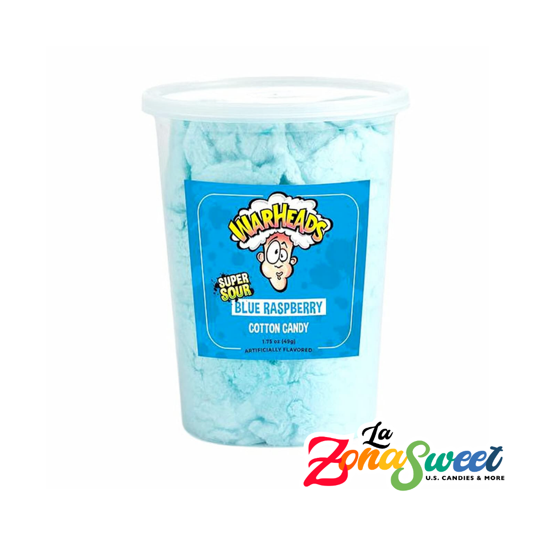 Algodón de Azúcar Blue Raspberry (49g) | WARHEADS