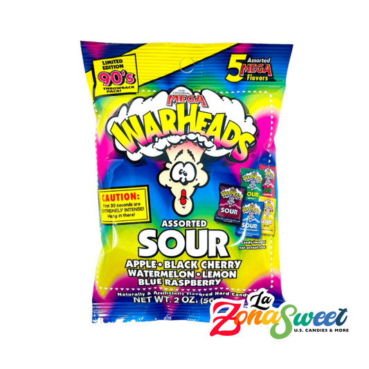 Warheads Assorted Sour (92g) | WARHEADS
