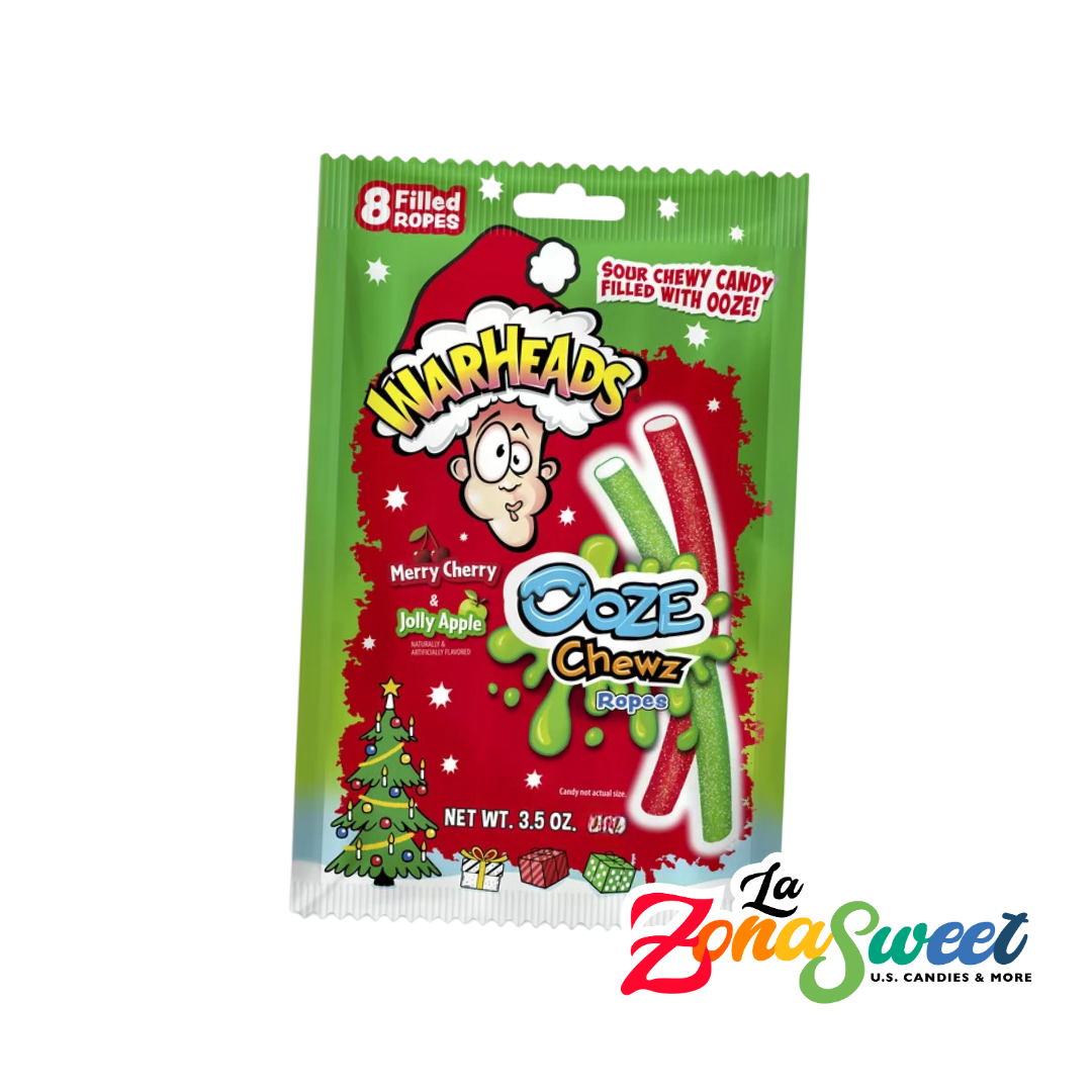 Ooze Chews Ropes Edición Navideña (85g) | WARHEADS