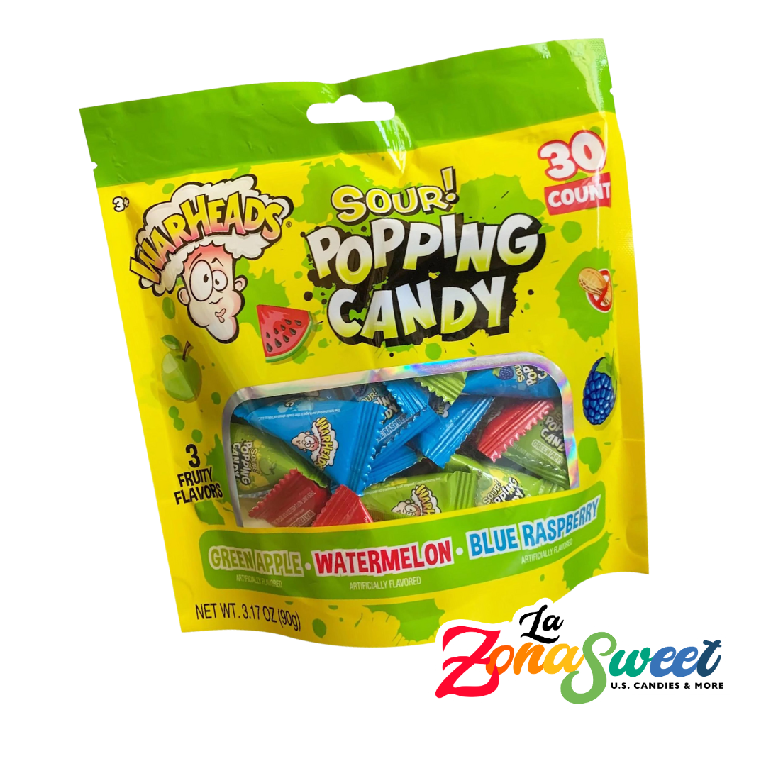 Warheads Popping Candy Sour "Triangulitos" 30pz (90g) | WARHEADS