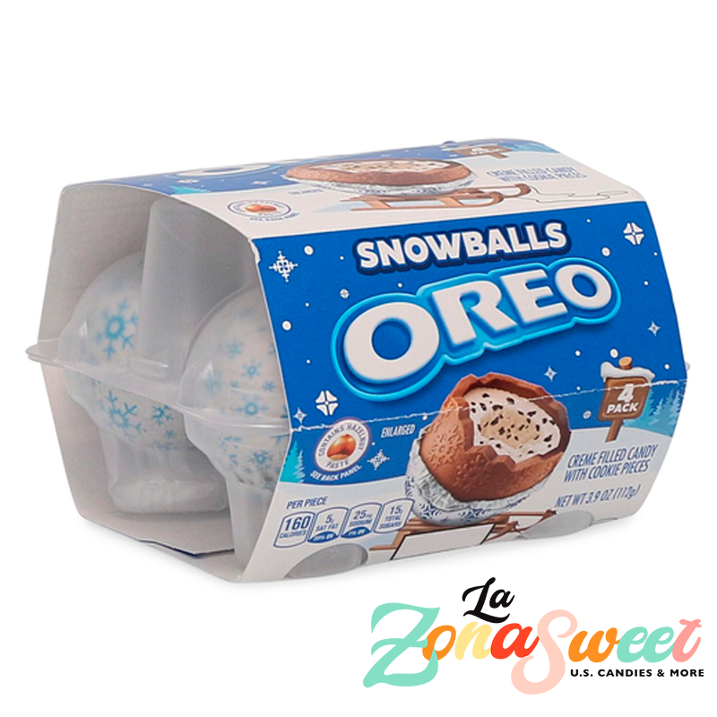 Oreo Snowballs Creme Filled Candy With Cookie Pieces (112g) | MONDELEZ