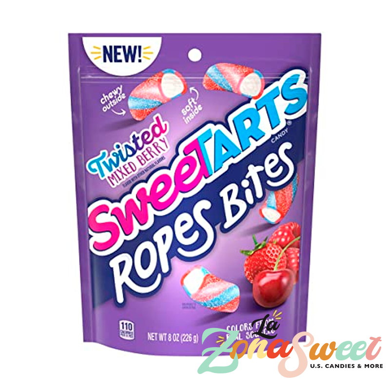 SweeTarts Ropes Bites Twisted Mixed Berry (226g) | FERRARA CANDY