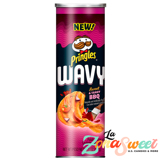 Pringles Wavy Sweet & Spicy BBQ (137g) | PRINGLES